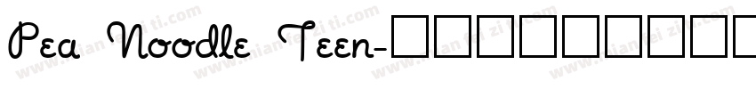 Pea Noodle Teen字体转换